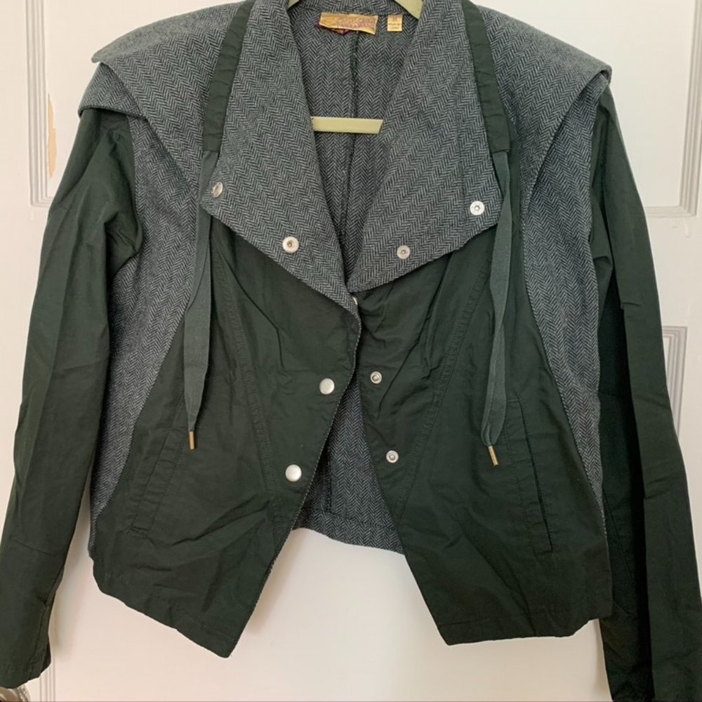 Green Princess Vera Wang Hooded Jacket